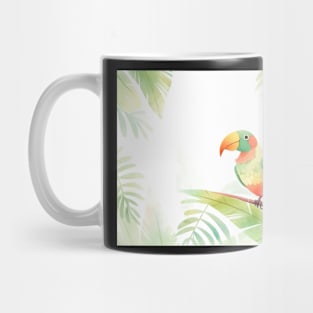 Whimsical and Cute Watercolor Bird Mug